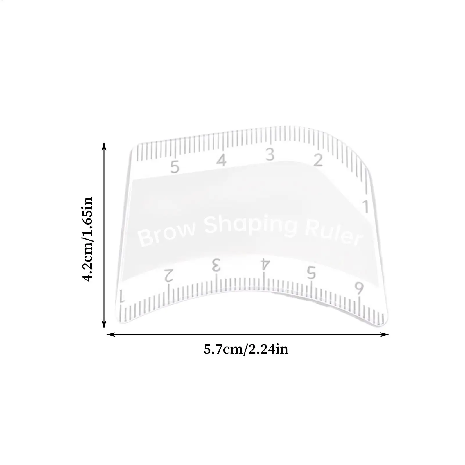 حاكم الحاجب قابل لإعادة الاستخدام قياس الاستنسل الحاجب تشكيل حاكم للمبتدئين صالون اليومية الروتينية المنزل ماكياج المهنية #6