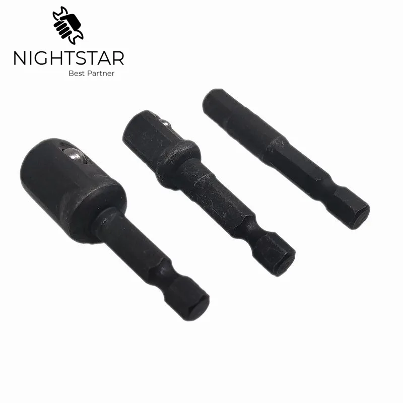 Krechtige-broca de tornillo magnético de 4 piezas, soporte de punta magnética ajustable, mango hexagonal 1/4, adaptador de extensiones de destornillador eléctrico