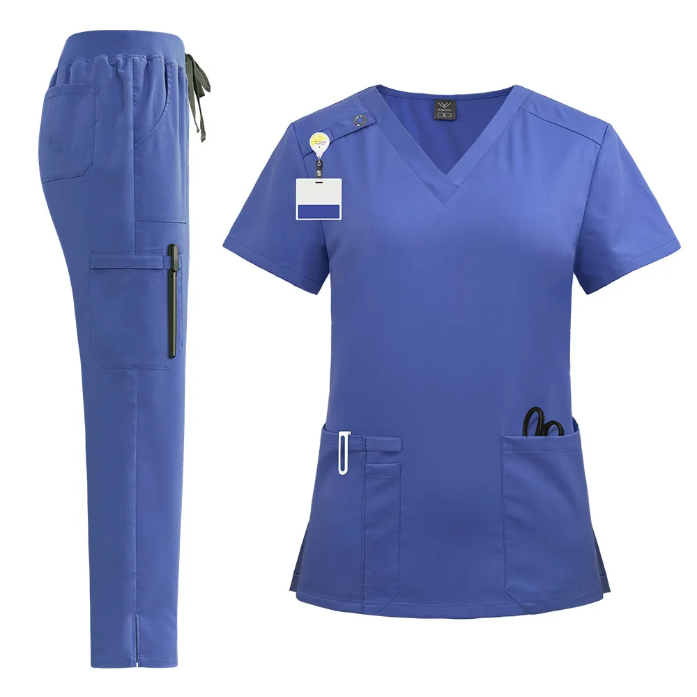 Hoge Kwaliteit Design Medische Scrubs Sets Ziekenhuis Artsen Unisex Uniformen Verpleegkundigen Accessoires Tandheelkundige Kliniek Chirurgische Lab Werkkleding