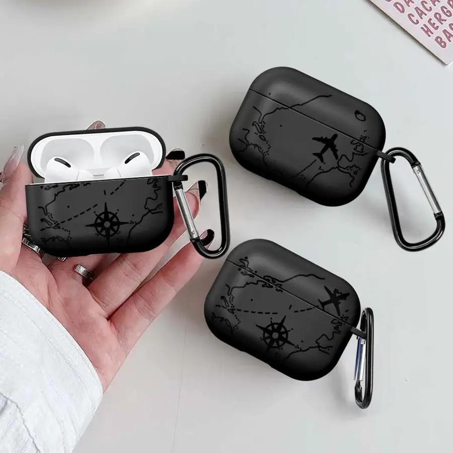 Earphone Cases Cover Case For Airpods Pro 2 1 Pro3 Pro2 3 4 World Travel Airplane