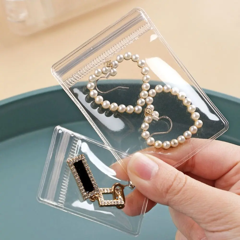 

Transparent Jewelry Packaging Bags Anti-oxidation Earrings Ring Necklace Storage Pouch Mini Gift Jewelry Pouch