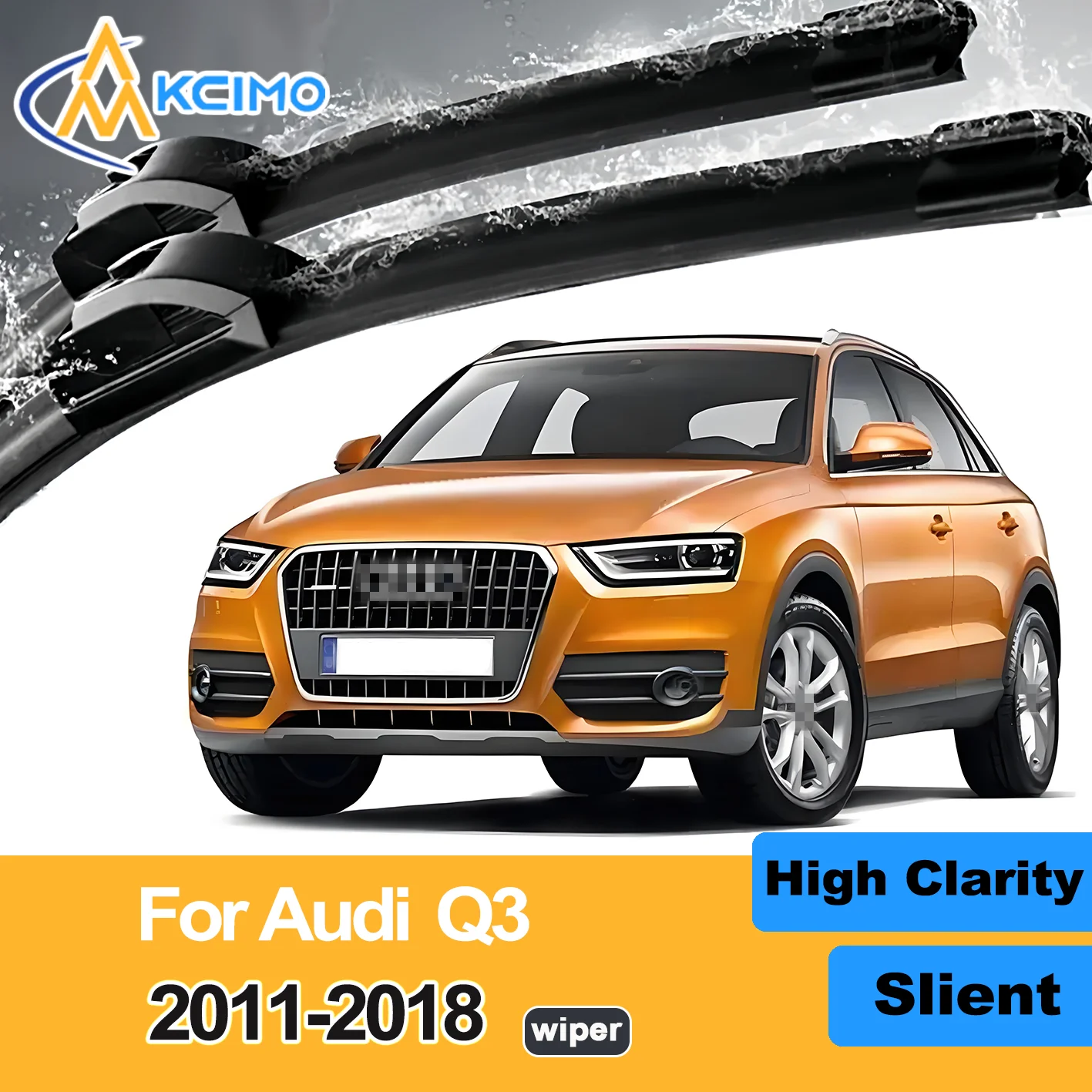 

2PCS New Front Windshield Wiper Blade for Audi Q3 8U 2011-2018 RS Q3 Front Windshield Auto Wipers Blade Accessories 2018 2017