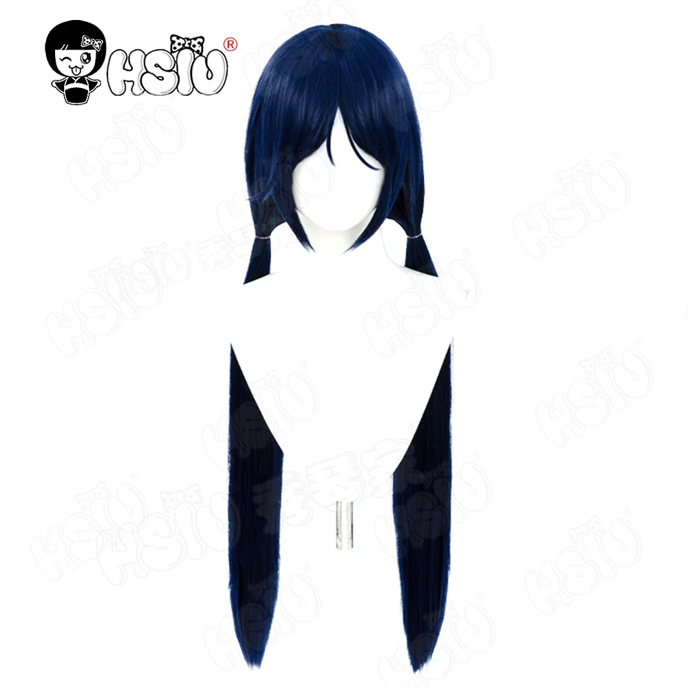 Mita Cosplay Costume Wig HSIU 80CM Blue double ponytail long hair JK School Uniform Game MiSide Mita Cosplay Costume Wig