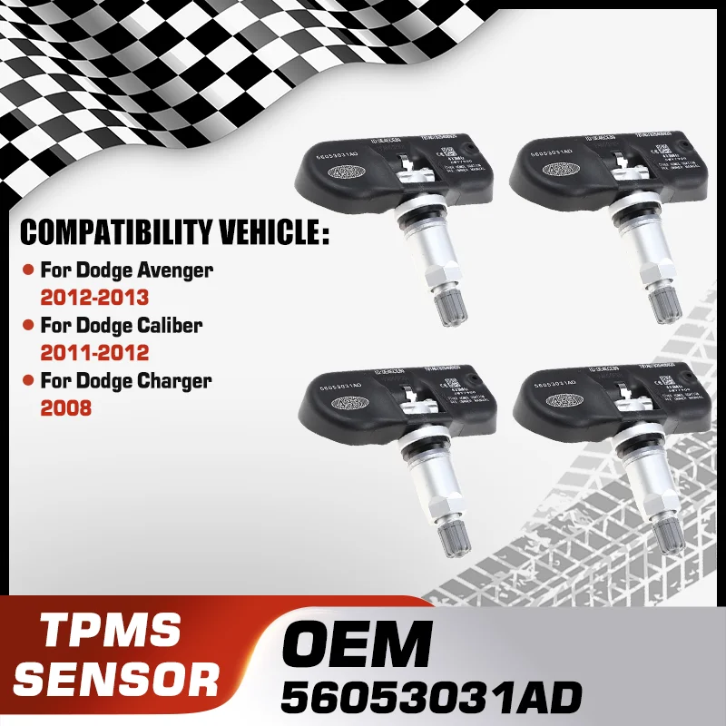 

56053031AD Car TPMS Tire Pressure Monitor Sensor System For Dodge Avenger 2012-2013 Dodge Caliber 2011-2012 Dodge Charger 2008