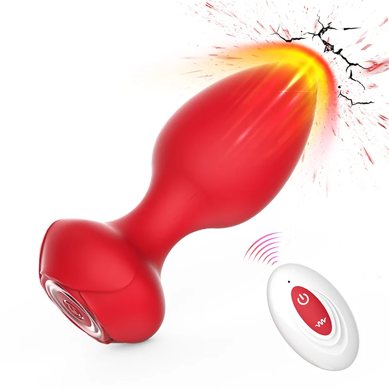 Anal Plug Vibrator for Men Butt Plug Portable Massager Wireless Remote Control Dildo Vibration Sex Toys for Male Adult Toys 18+