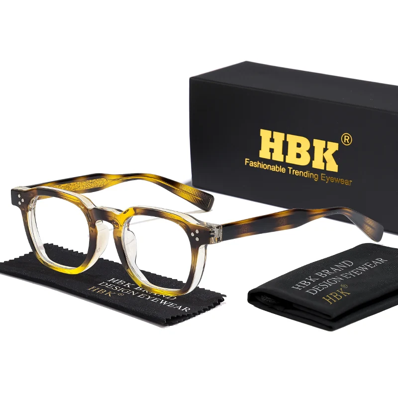 HBK Retro Quadratische Gläser für Männer TR90 Rahmen Anti Blau Licht Hohe Qualität Computer Lesebrille Frauen Optische Brillen – Detail 8