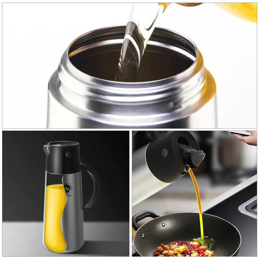 

1Pcs 750ml Automatic Oil Vinegar Bottle Leak-Proof Condiment Bottle for Home Kitchen Bar Cafe Hotel Restaurant Oil Pot