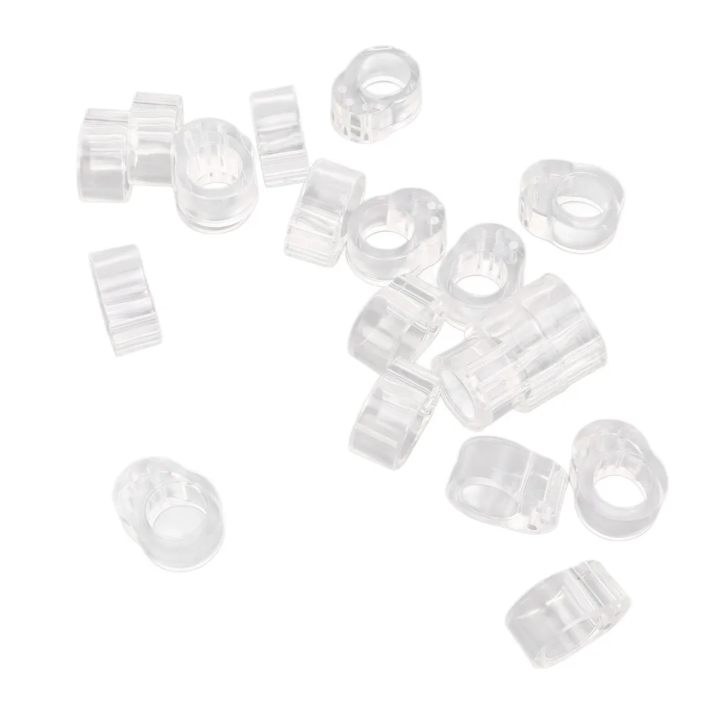 20Pcs PVC Door Handle Buffer Transparent Anticollision PVC Door Handle Buffer Mini Size 31*23*13mm Doorknob Bumper