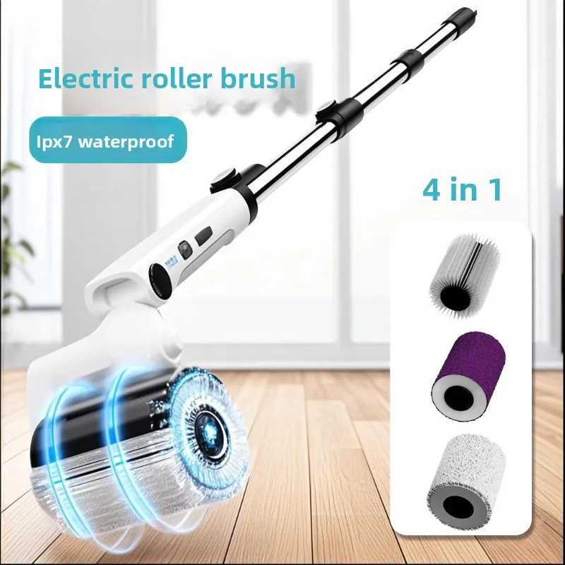 High Power Electric ScrubberHandheld Automatic Rotating Cleaning Brush for Floor Tile Wall BathroomMultifunctional Cleaning Tool
