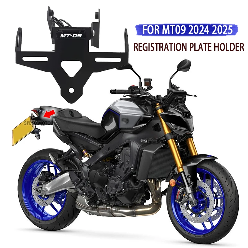 

For YAMAHA MT09 MT-09 MT 09 SP 2024 2025-Motorcycles Accessories mt09 License Plate Holder LED Light Tail Tidy Fender Eliminator