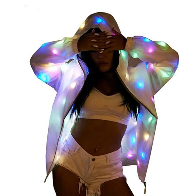 New Novelty LED Light Up Costume Stage Performance Jacket Pants Neon Luminous Clothing Birthday Party Costume For Show