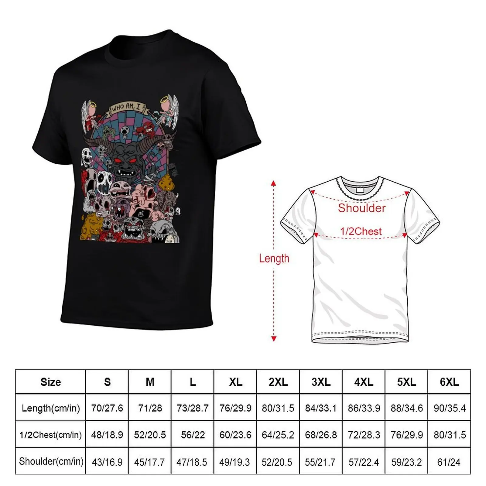 the binding of isaac T-Shirt anime clothes boys animal print oversized t shirt men
