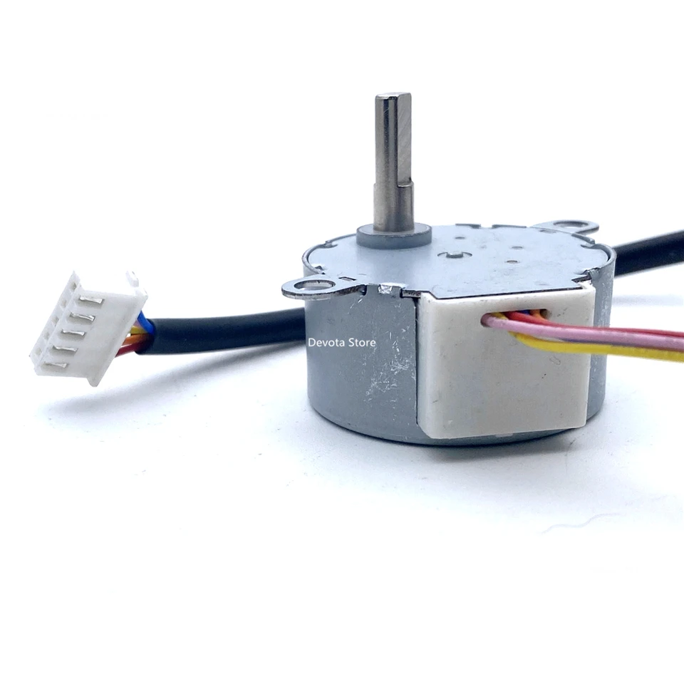 CYFANG 24V DC Schrittmotor 35BYJ-46 – 300 Ohm, 4-Phasen, 5 Drähte, Nema 14, Rund Für Smart-Monitor & Klimaanlage