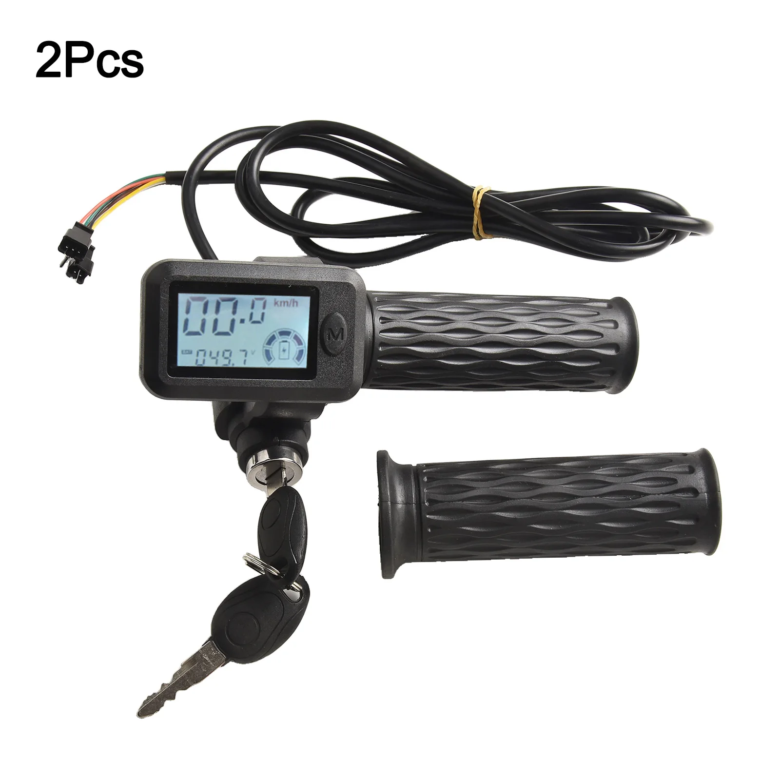 Electric Scooter Throttle Control Set LCD Display 6 Pin 8 Pin Accurate Battery Monitoring Suitable for Various Vehicles