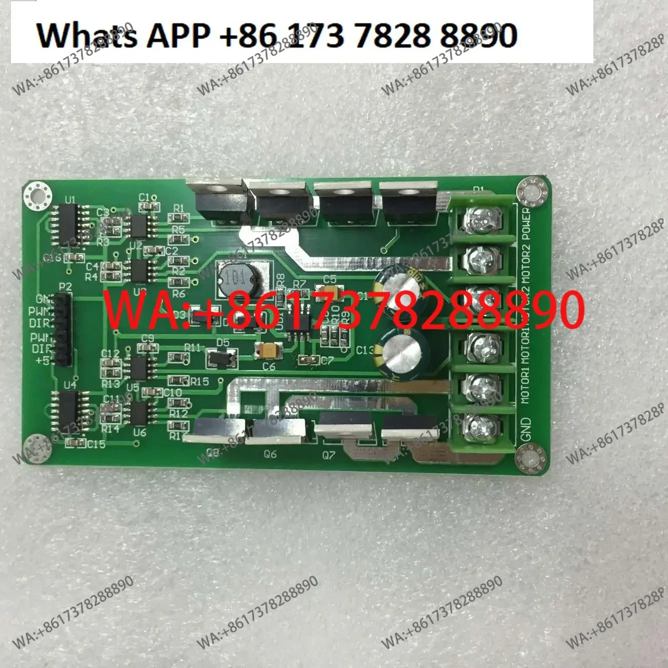 

10A15A dual-channel motor, module high-power H-bridge strong braking function DC motor drive board