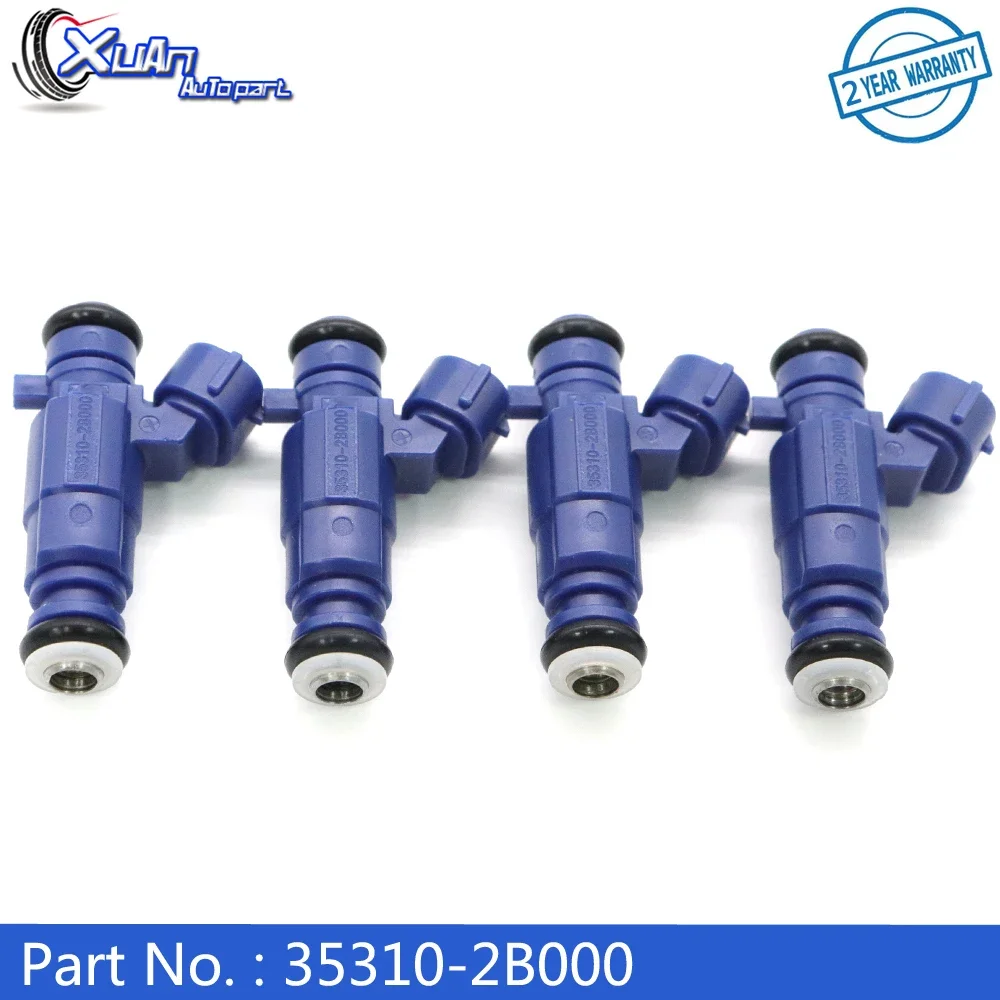 XUAN 1/4PCS Car High Quality Fuel Injectors Nozzle 35310-2B000 For Hyundai i20 i30 Kia Cee'D 1.4L 2007-2018 353102B000