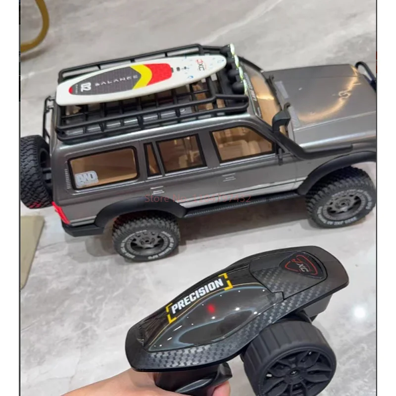Novo carro lc80 rc 1/12 simulação de escalada de alta e baixa velocidade veículo off-road 2.4g escala completa modelo de carro de controle remoto brinquedo presente