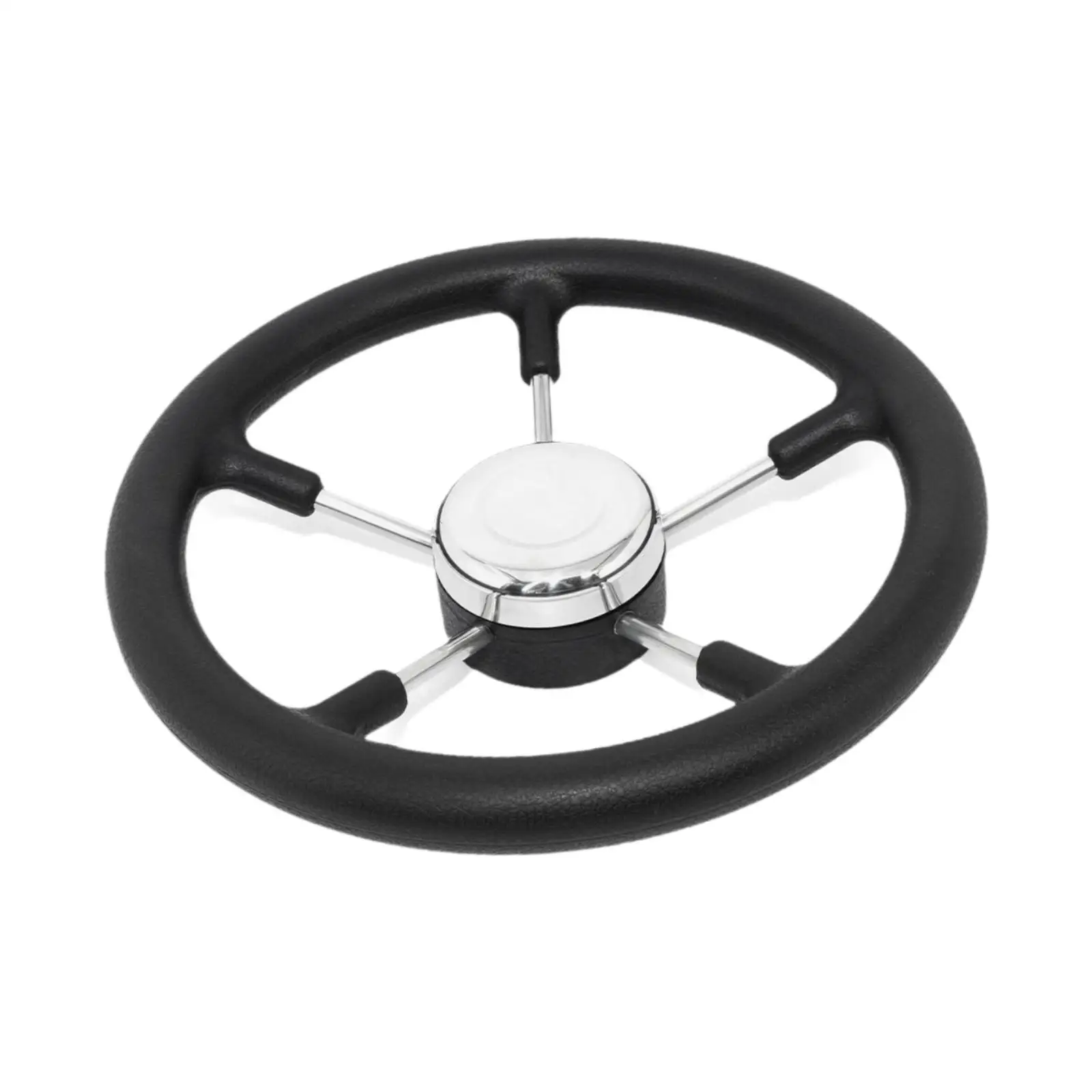 Durable Stainless Steel 13inch Marine Steering Wheel with Stable Direction Grip for Recreational Yacht Boat Accessories