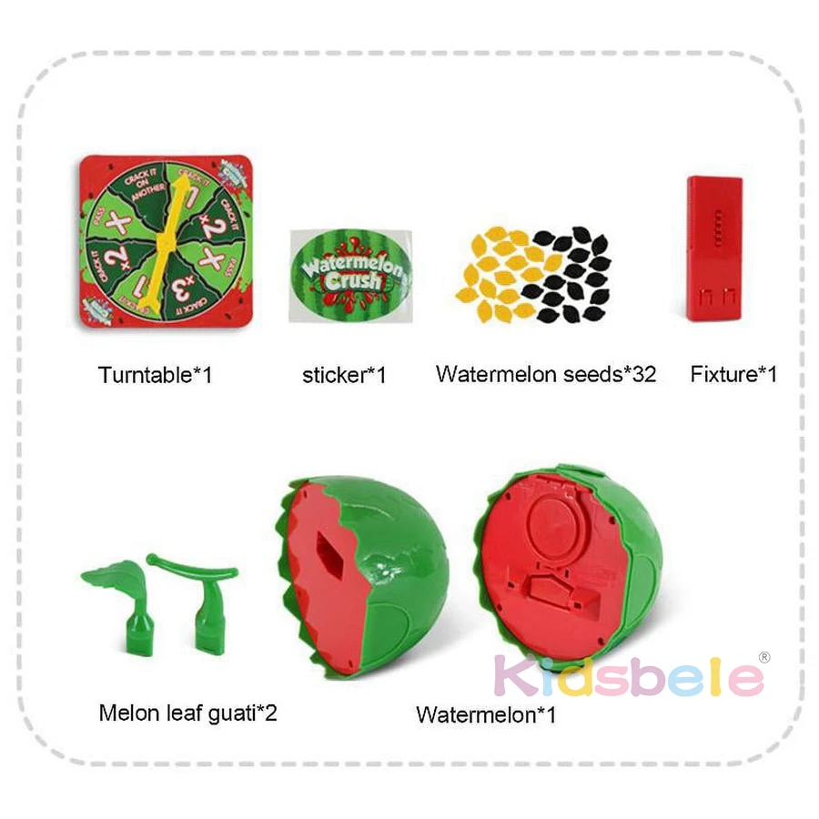 Watermelon Crush Toy Plastic Interaction Parent Child Game Party Roulette Challenge Game Fun Water Challenge Toy