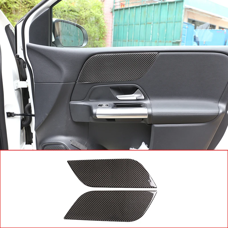 

Car Interior Carbon Fiber Front Door Decoration Stickers Cover Trim Frame Accessories For Mercedes Benz B Class W247 2019-2020