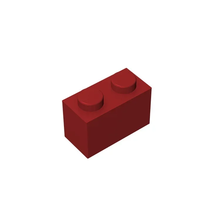 Gobricks GDS-532 Ziegel 1 x 2, ohne Bodenrohr, kompatibel mit Lego 3004 3065 35743, Kinder-DIY-Teilen
