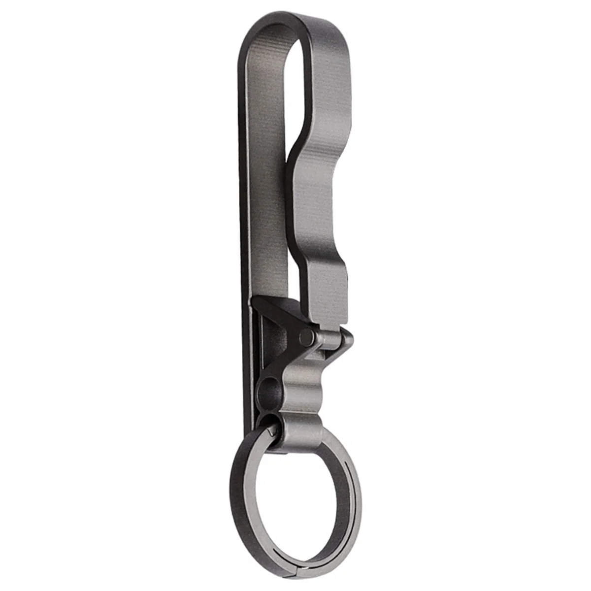 

Titanium Belt Buckle Titanium Waist Clip Keychain Accessories Key Ring Holder Outdoor Portable Tools