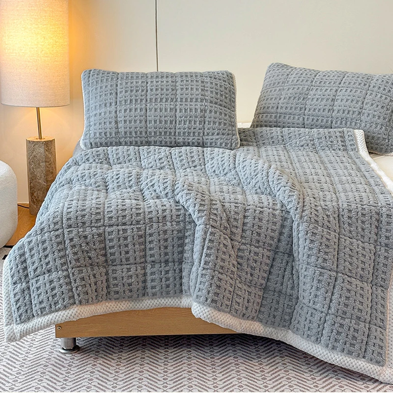 1PC New Solid Color Winter Warm Mattress Soft Breathable Anti Slip Bedding Protector Fold Tatami Thin Mat for Home Dormitory침대커버