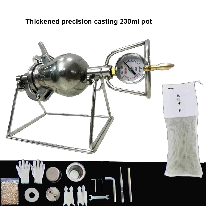 

100ml Mini Popcorn Puffed Making Grain Amplifier Machine Small Old-Fashioned 230ml Hand-Cranked Popcorn Maker stove