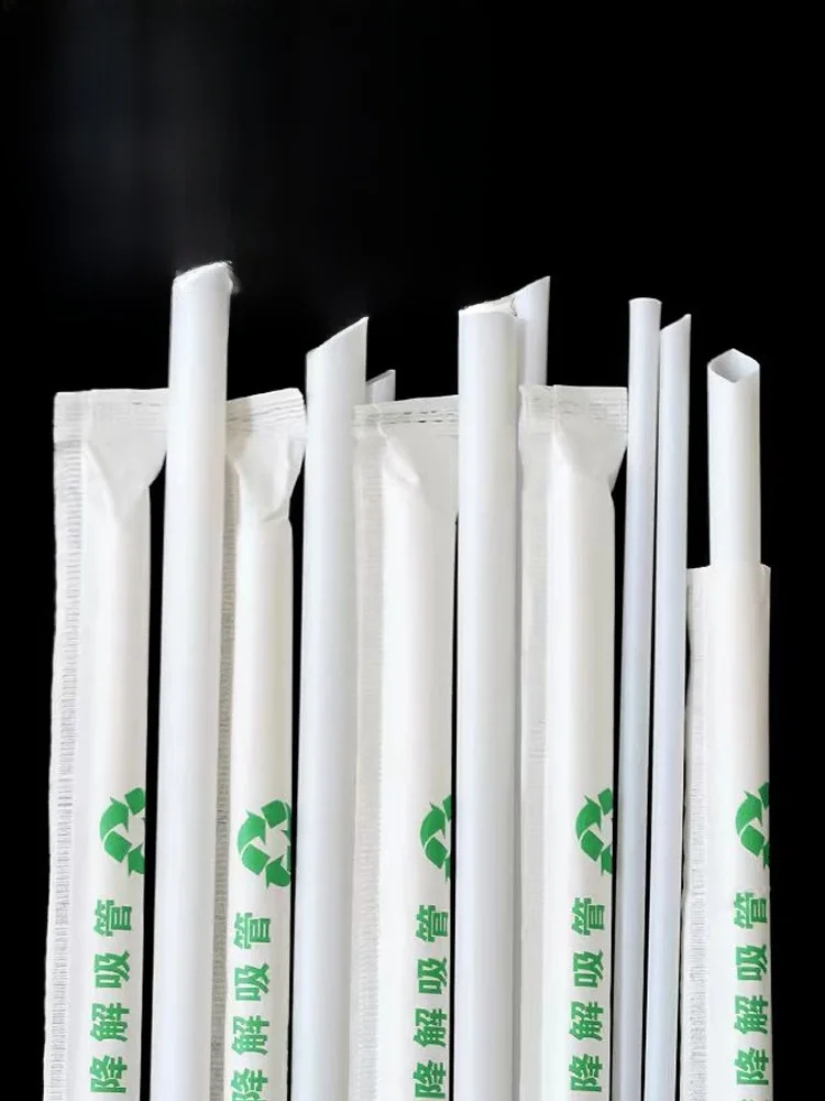 

Смертная бумага PLA Sts, пакетированная одноразовая бумага для напитков, сока, жемчуга, чая с молоком, тонкий длинный, экологически чистый, биоперезарный Sts