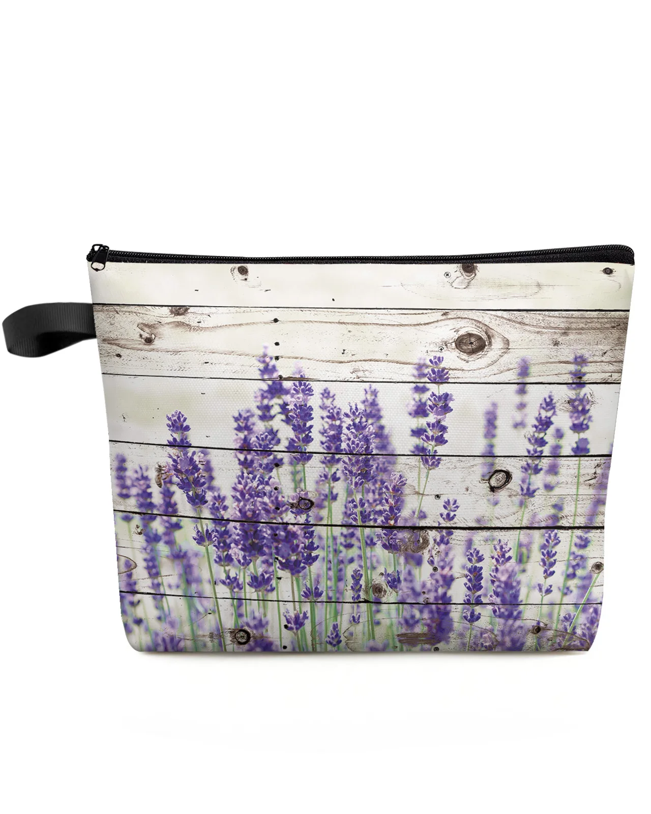 Purple Flower Lavender Makeup Bag Pouch Travel Essentials Lady Women Cosmetic Bags Toilet Organizer Kids Storage Pencil Case