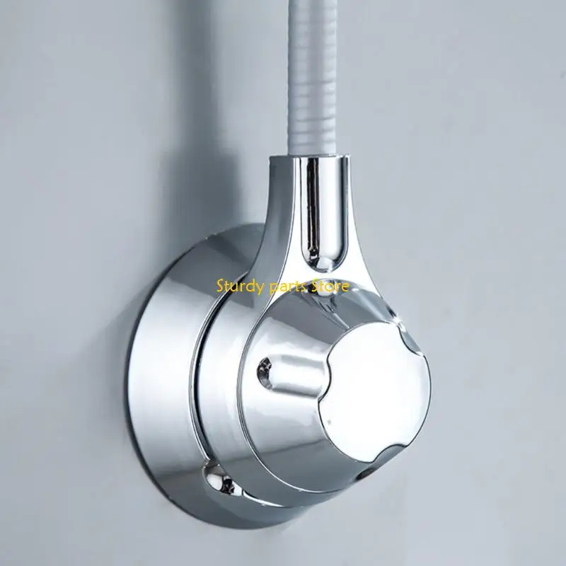 

97QC Shower Head Holder No Drilling Hand Shower Holder 360° Rotatable for Bathroom