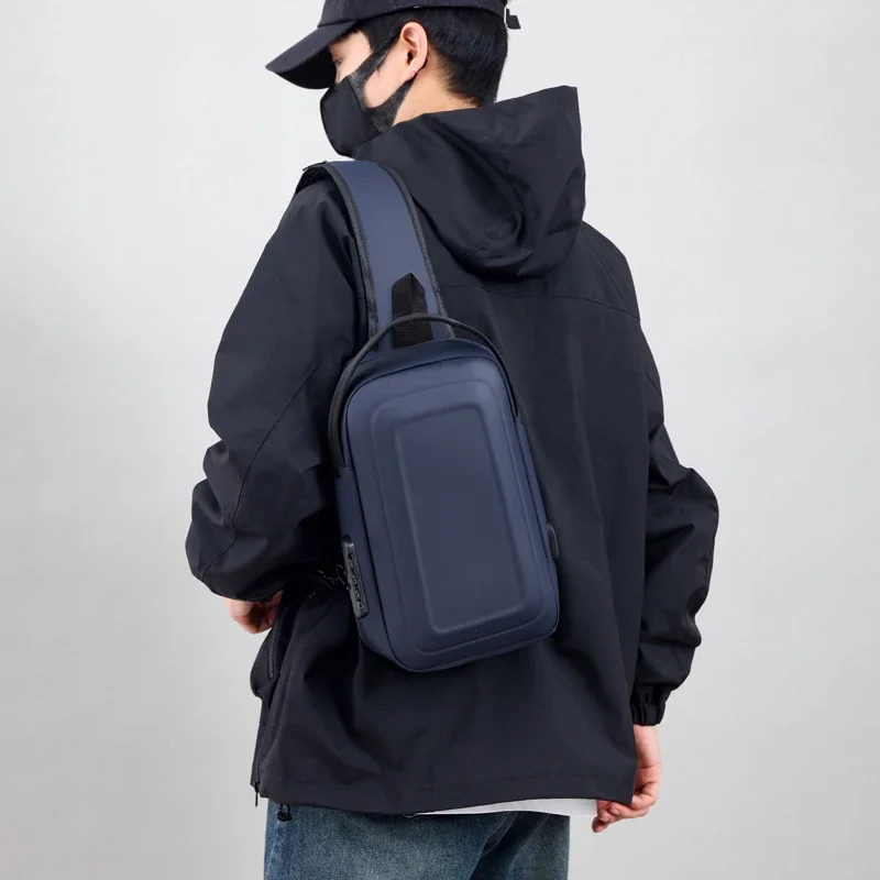 

Fashion Men Popular Top Sale Leisure Boys Chest Bags For Work Waterproof Crossbody Business Daily Handbags With Large Pockets