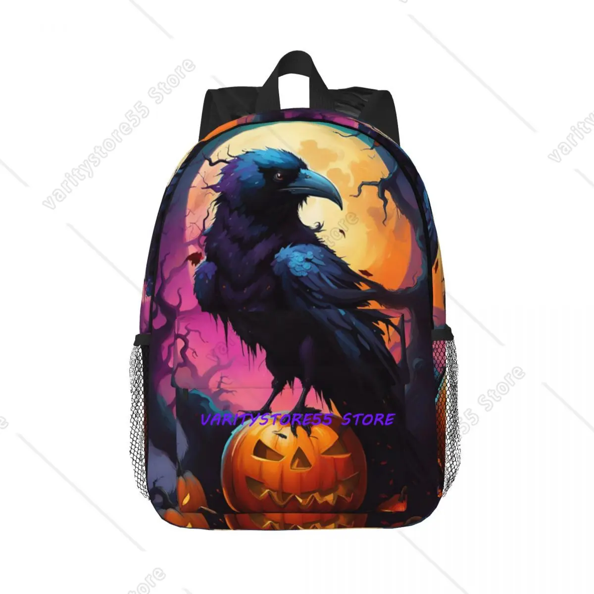 mochila-raven-rage-halloween-witch-gothic-scary-crow-oferta-imperdivel-mochila-escolar-para-meninos-e-meninas-bolsa-de-ombro-para-homens-e-mulheres-mochila-escolar