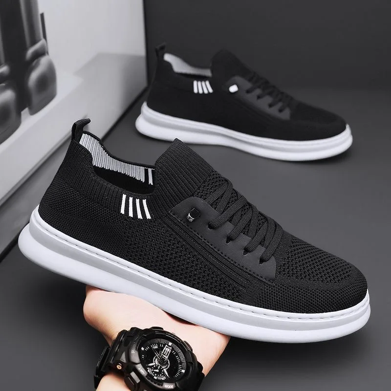 Heren Sneakers Mesh Ademende Casual Schoenen Outdoor Licht Wandelschoenen Voor Heren Comfort Flats Sneakers Schoen Zapatillas De Hombre