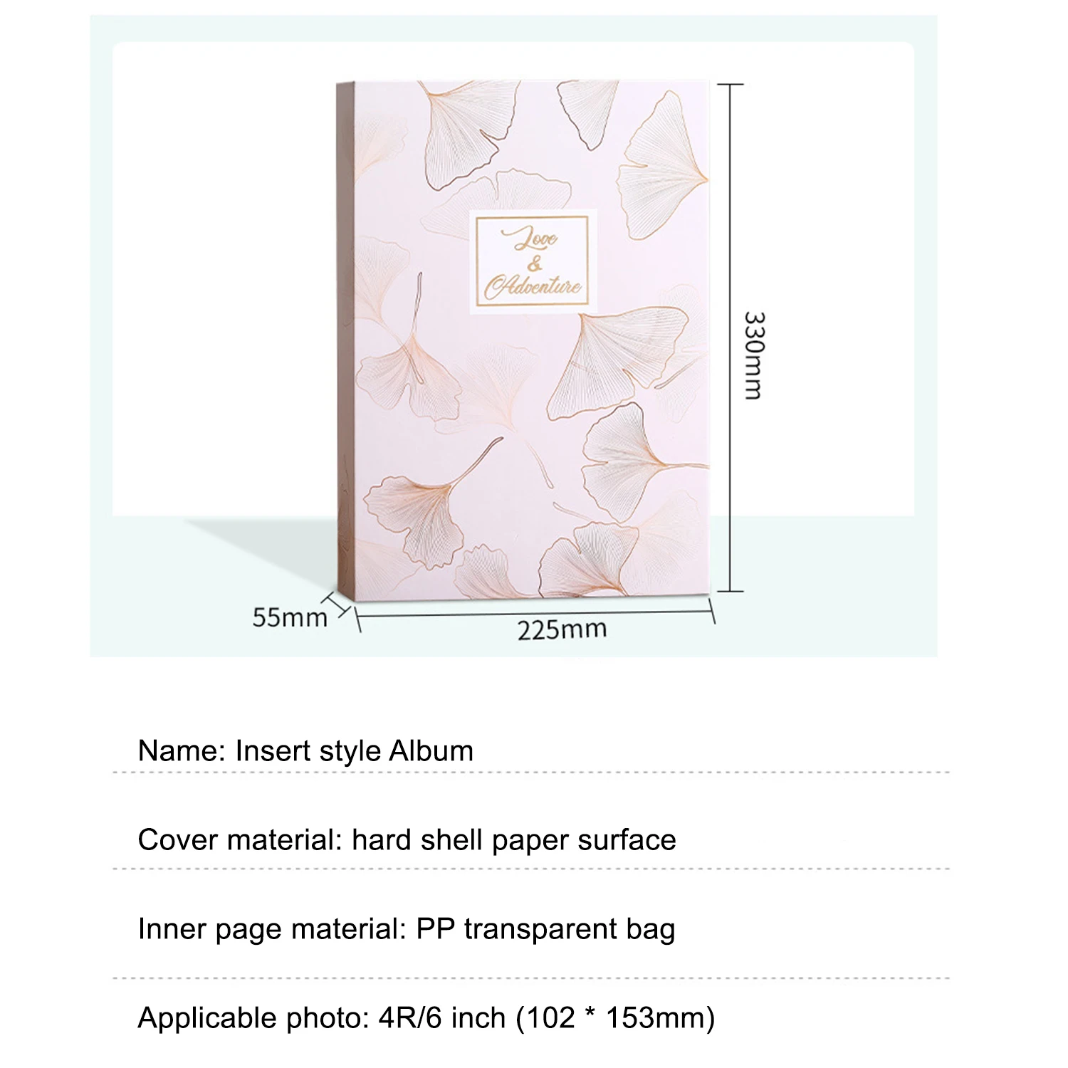 4R 6-inch Interleaf Style Family Photo Album 300pcs Large Capacity Photo Album Writable Collection Of Children Growth