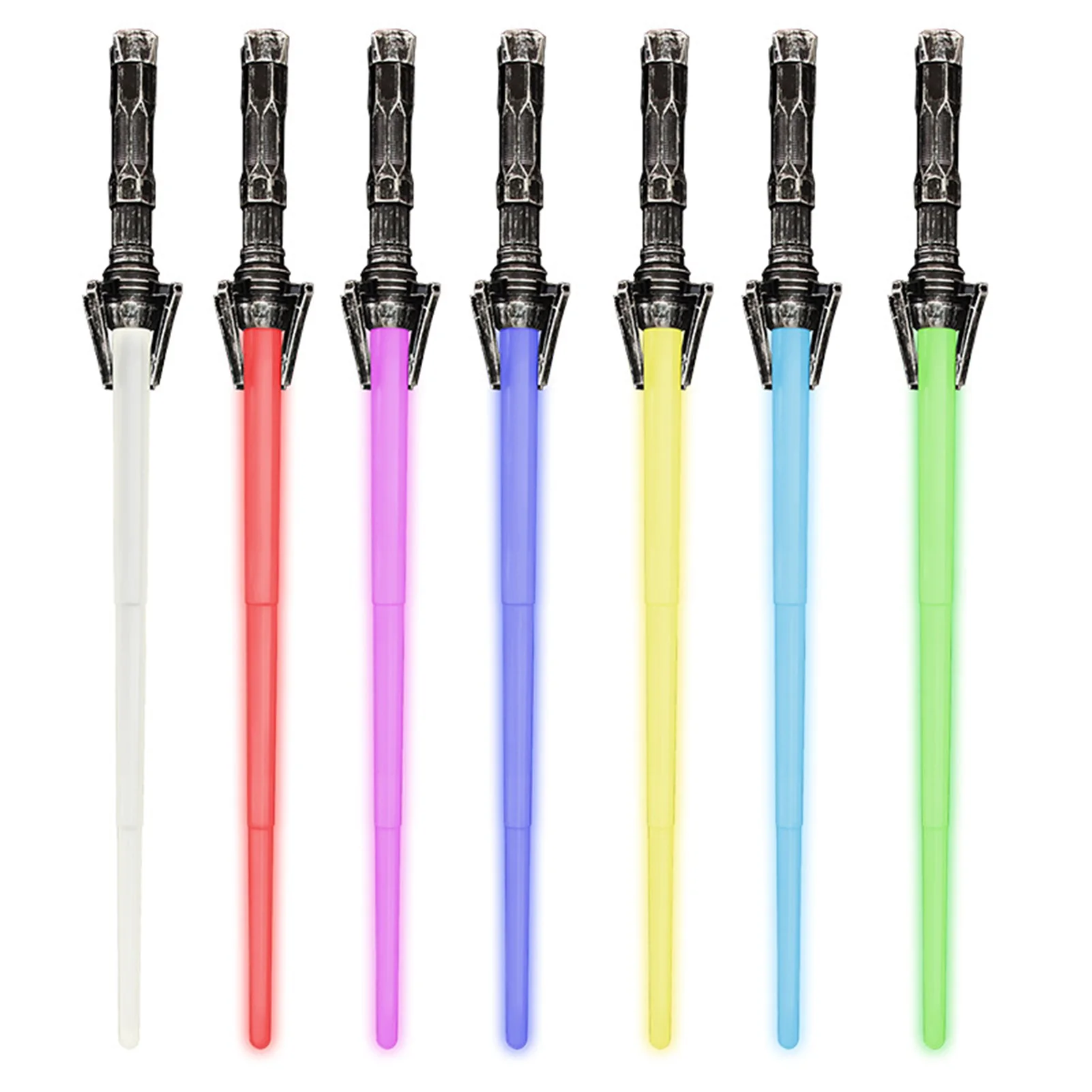 2-em-1 sabre de luz rgb piscando dupla luz espada brinquedos sabre de luz 7 cores chang luzes kidslaser espada presentes de aniversário crianças brinquedos