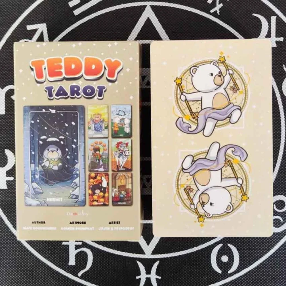 Manual de papel para juegos de cartas de tarot Teddy de 12x7 cm