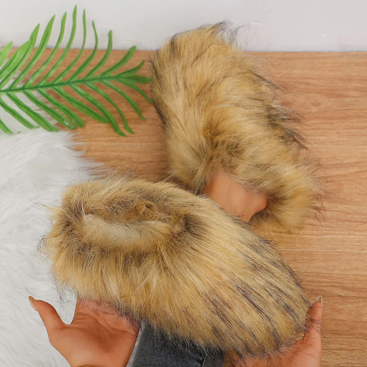 Women'S Fashion Winter 2026 - Chaussons d'hiver en fourrure pour femmes