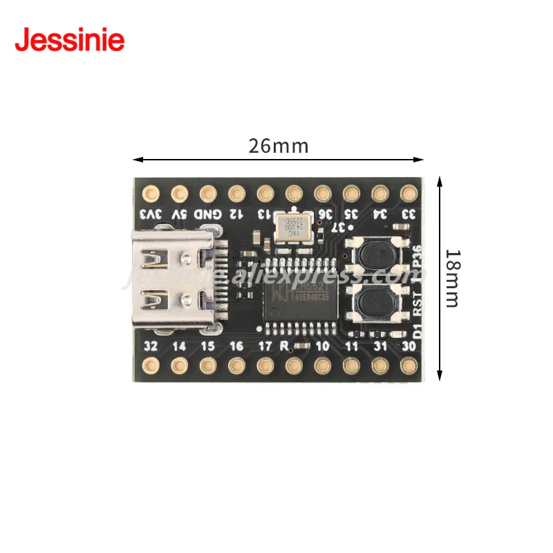 CH552 Mini Core Development Board 51 Minimum System Learning Board Module Type-C WCH MCS51 E8051 24MHz CH552T For Arduino