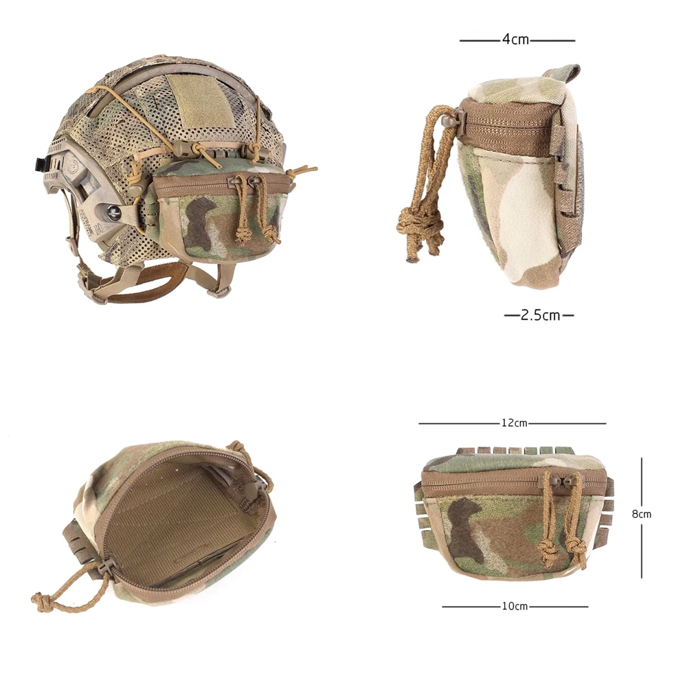 

practical SC Style Universal Helmet Rear Bag Battery Pouch NVG Counterweight Battery Pouch Tactical Helmet Accessories