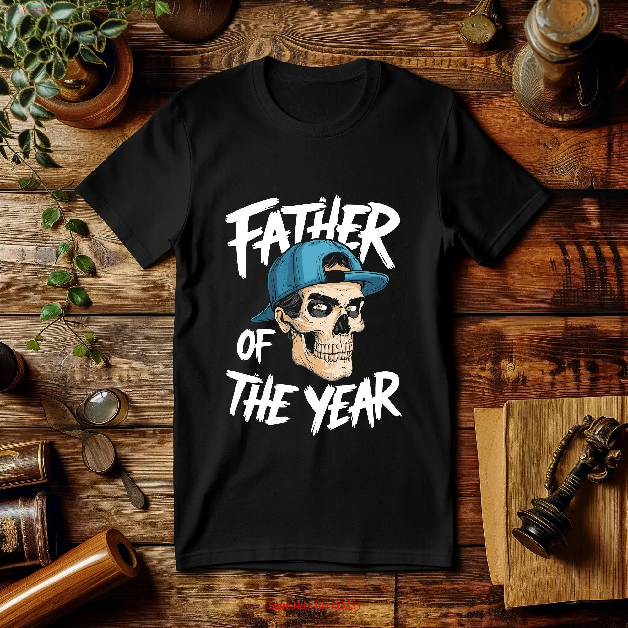

Father Of The Year T Shirt New Dad Daddy Father's Day Best for Him Present long or short sleeves