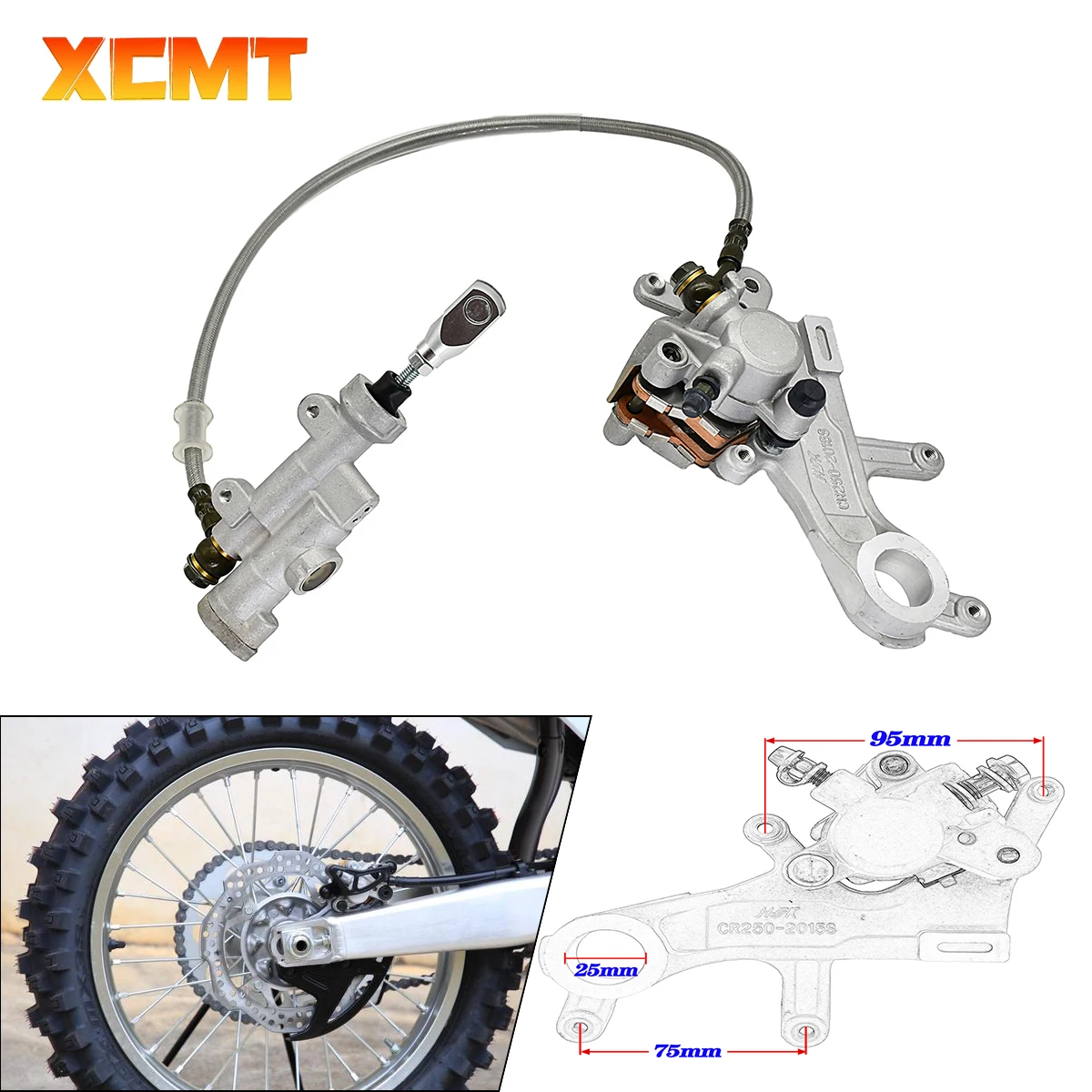 

Motorcycle Rear Brake Caliper Master Cylinder Pump For HONDA CRF250R CRF450R CR125R CR250R CRF250X CRF450X CRF250RX CRF450RX CRF