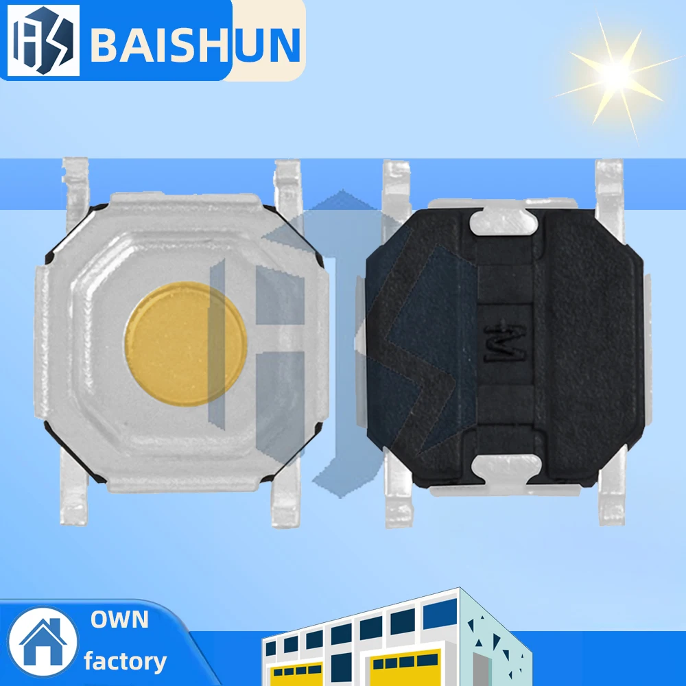 10 шт./50 шт./100 шт. SMD 4*4*1,5 мм 4X4X1,5 мм тактильный тактовый кнопочный микропереключатель мгновенного действия для DIY