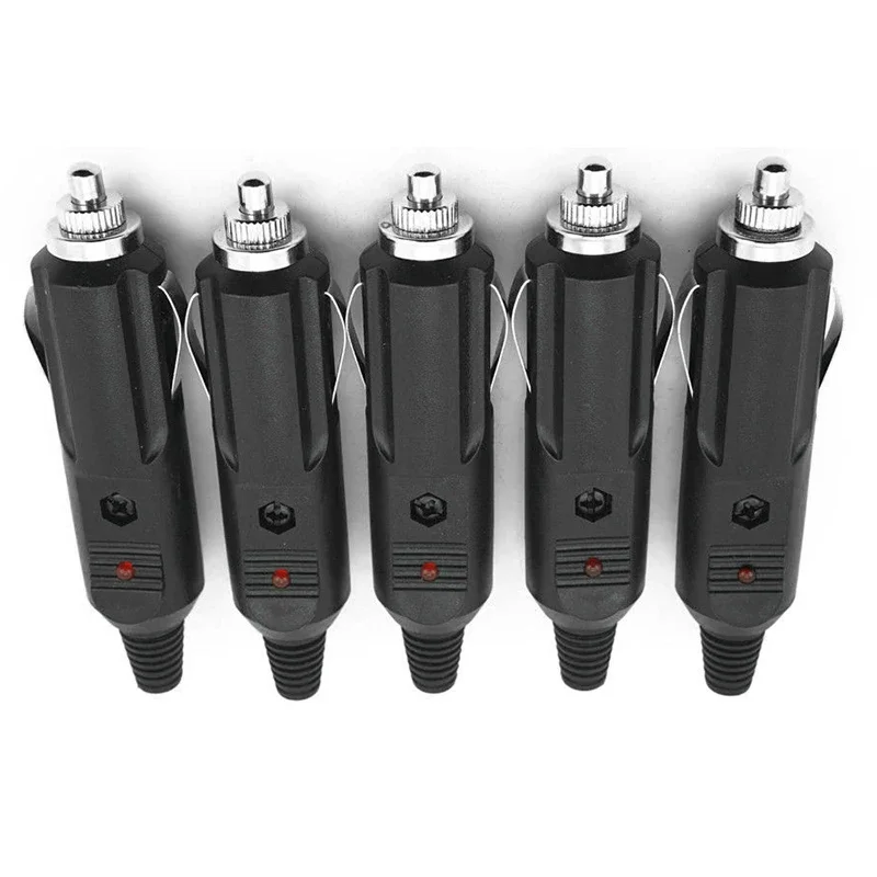 

5pcs 12V To 24V Car Cigarette Lighter Plug Fuses 5A With LED Indicator Plug Power Charger Adapter Connector Fuse Converter Plug