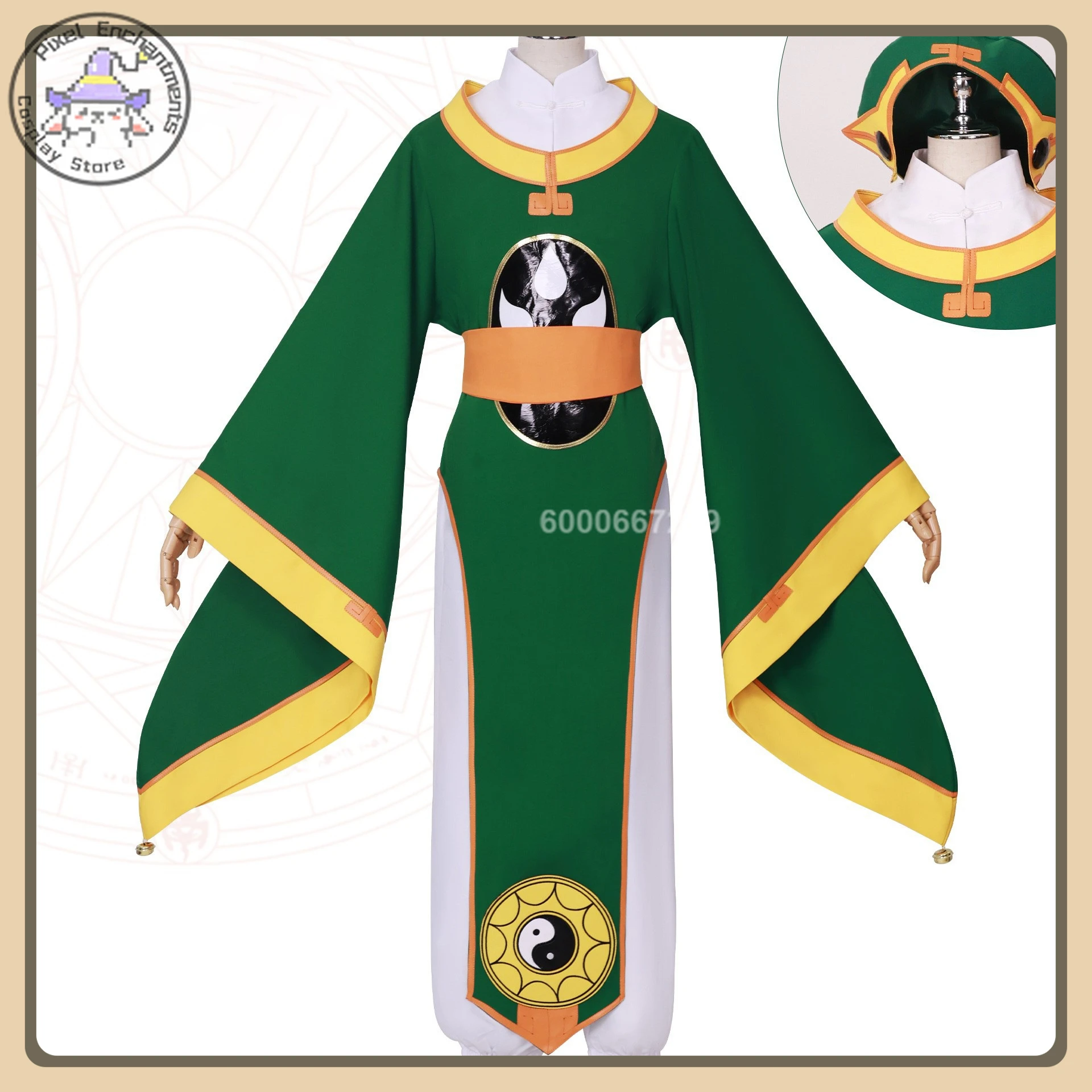 

Аниме Cardcaptor Sakura Li Xiaolang Косплей Полный комплект Униформа Черный парик Деревянный меч Высокое качество Аниме Одежда Косплей Костюм