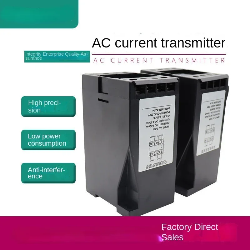 AC Current Voltage Transducer Sensor 0-5a Analog Output DC 4-20mA 0-10v Isolator