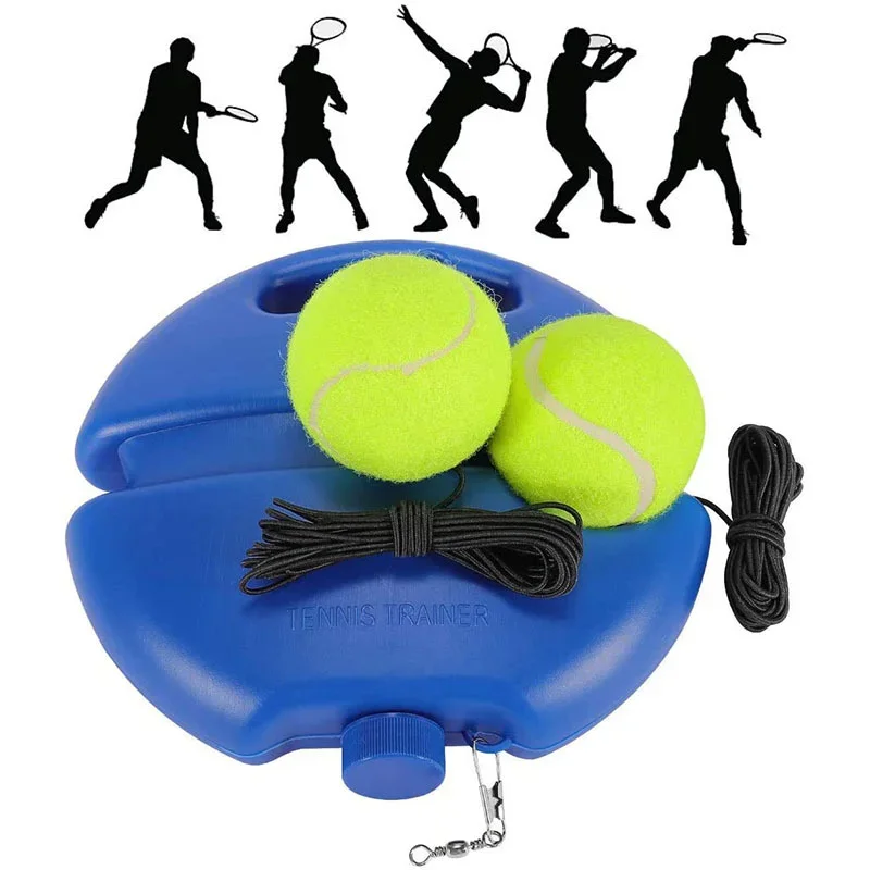

Solo Tennis Trainer Rebound Portable Tennis Equipment for Self-Practice Vibration Dampeners Works for Kids Beginners