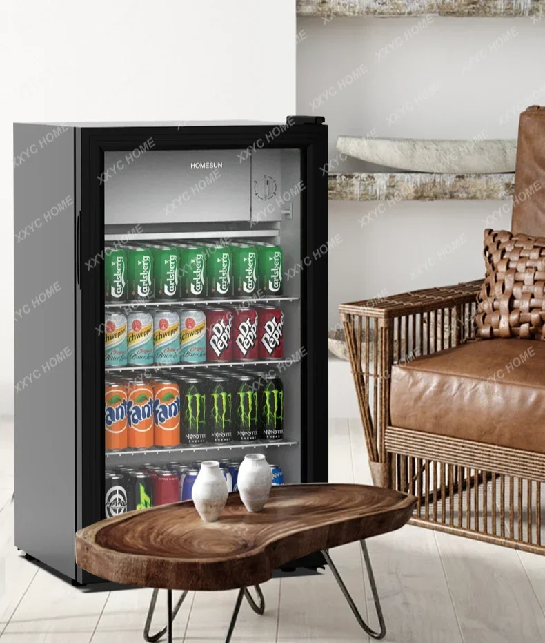 Home Living Room Apartment Office Tea Wine Beverage Refrigerated Small Ice Bar Refrigerator Cabinet