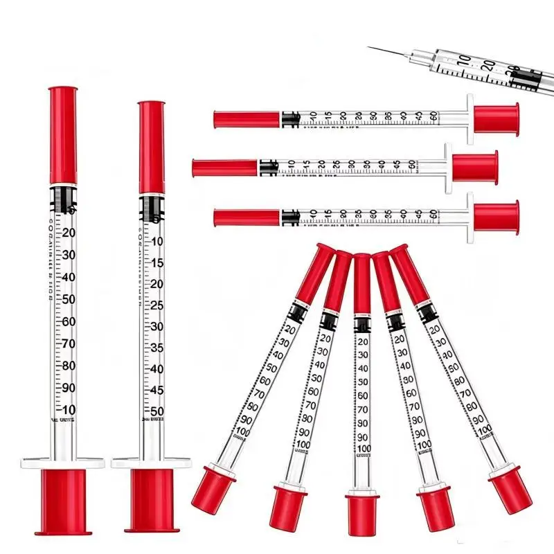 Disposable Insulin Injector Kit 40U Portable Small Liquid Dispensing Tool 1ml 30G 31G Consumable Supply For Daily Use Supply Se