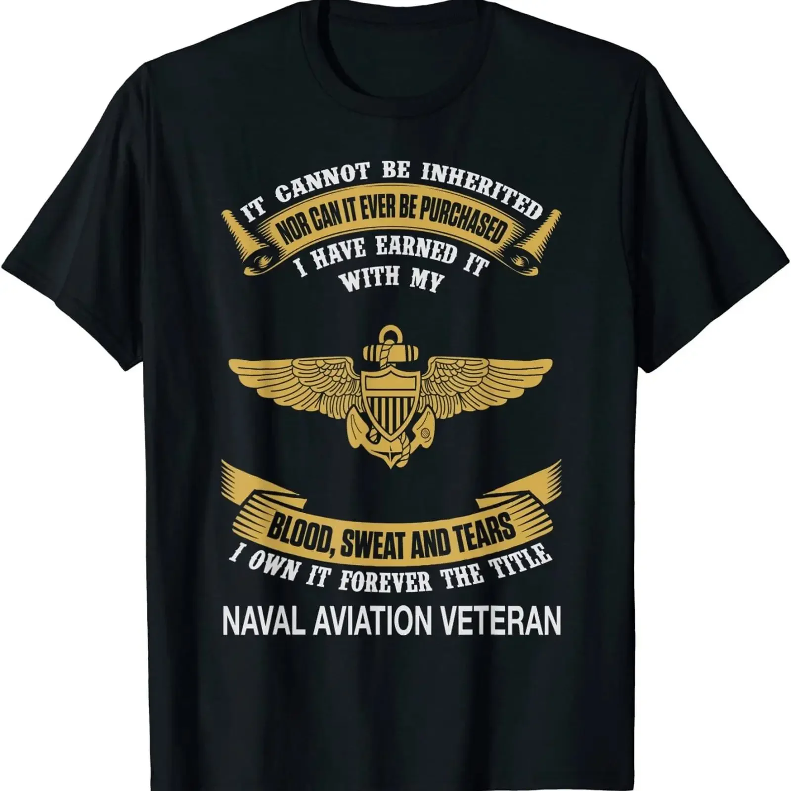 NEW LIMITED Us Naval Aviation I Own It Forever The Title Great T Shirt S 3XL vintage Washed designer clothes fashion Soft